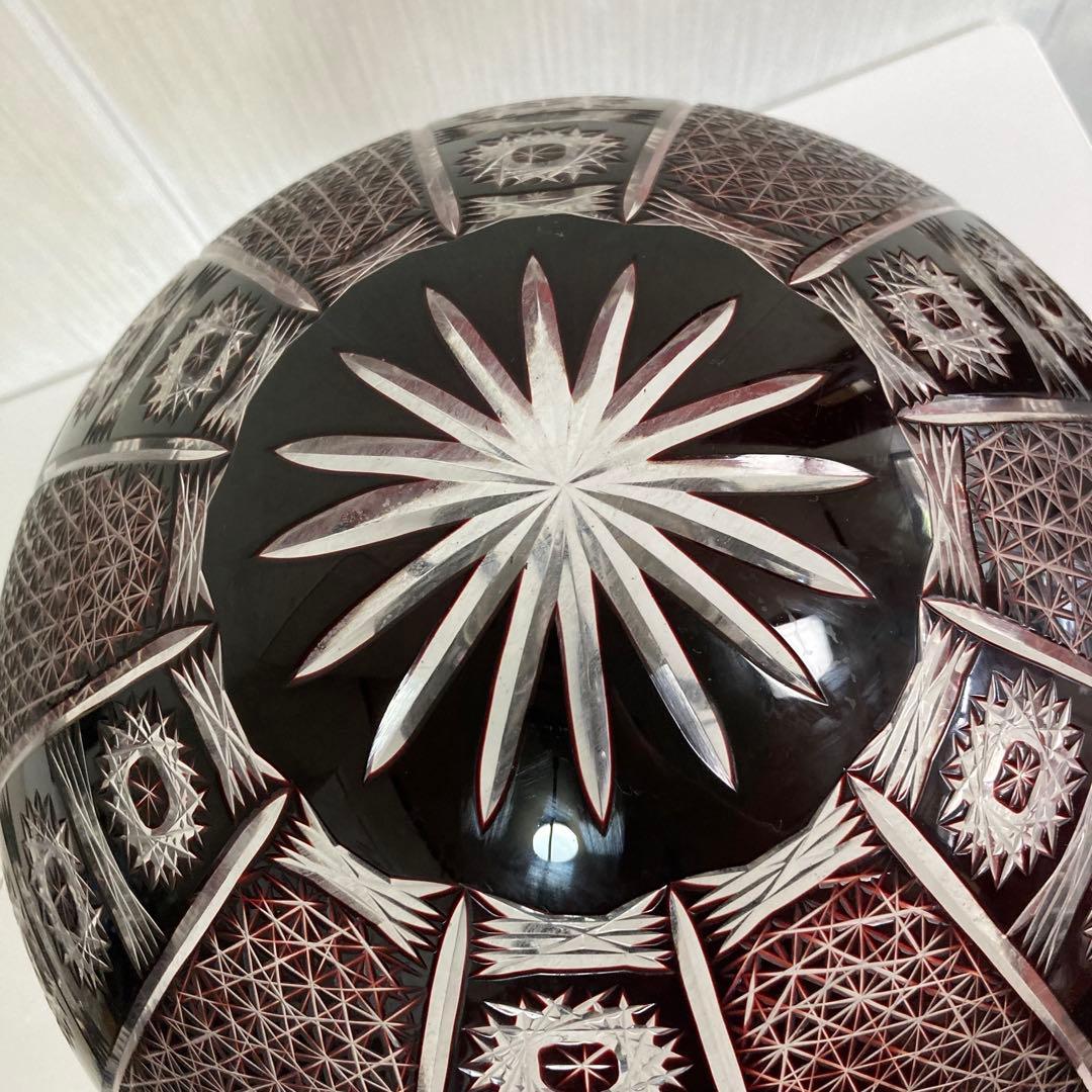 切子 卓上 テーブルランプ 昭和レトロ キノコ型 ガラス