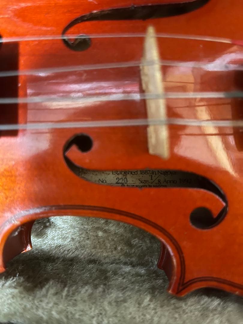 【大幅値下げ中‼️】スズキ　バイオリン 1/8 ケース付き 子ども向け 高級