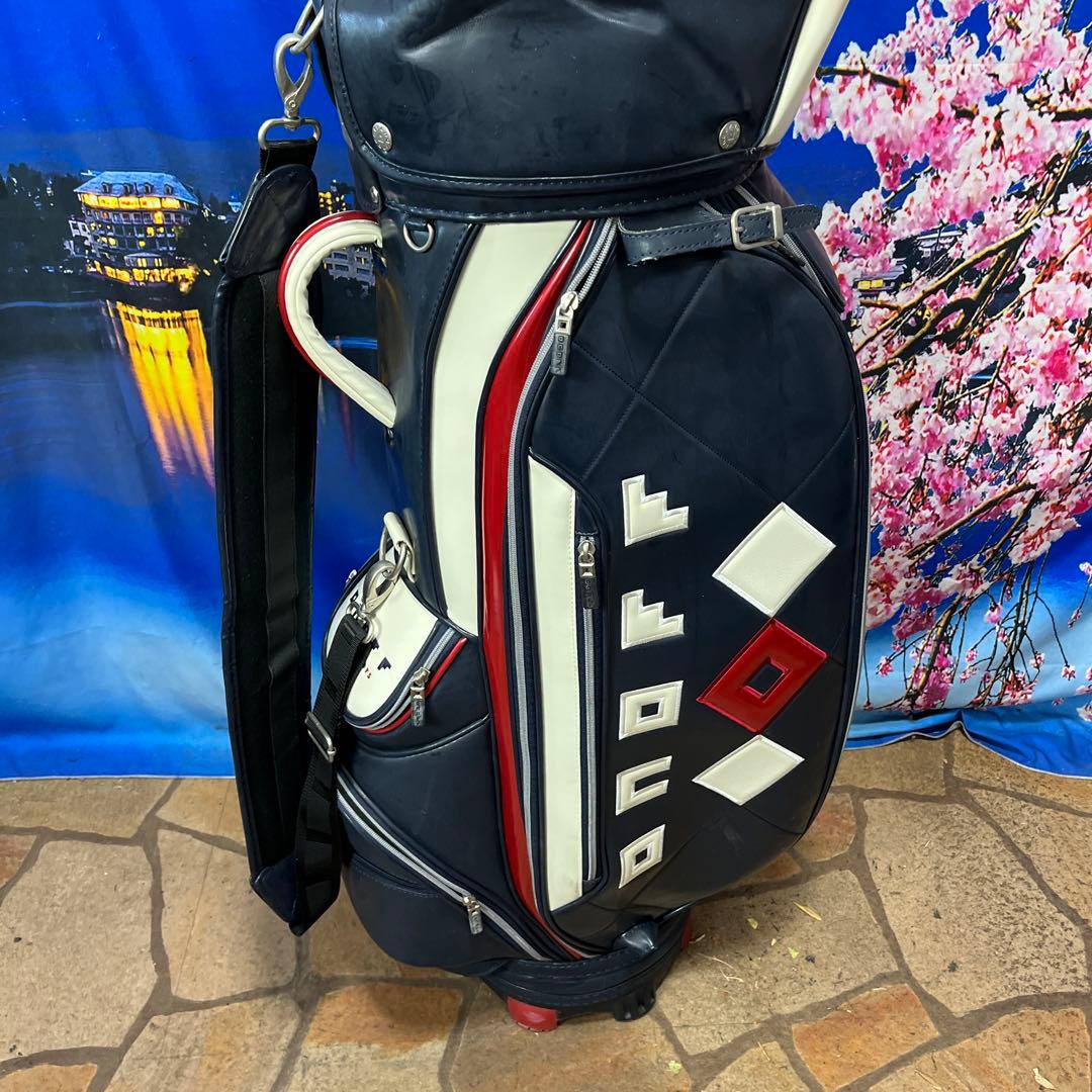 寶BT-1060 onoff ナイロン ネイビーホワイト キャディバッグ