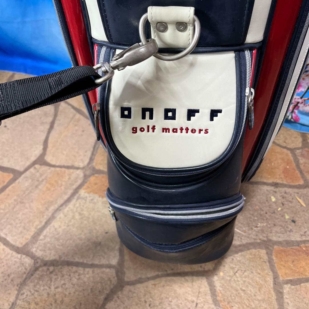 寶BT-1060 onoff ナイロン ネイビーホワイト キャディバッグ