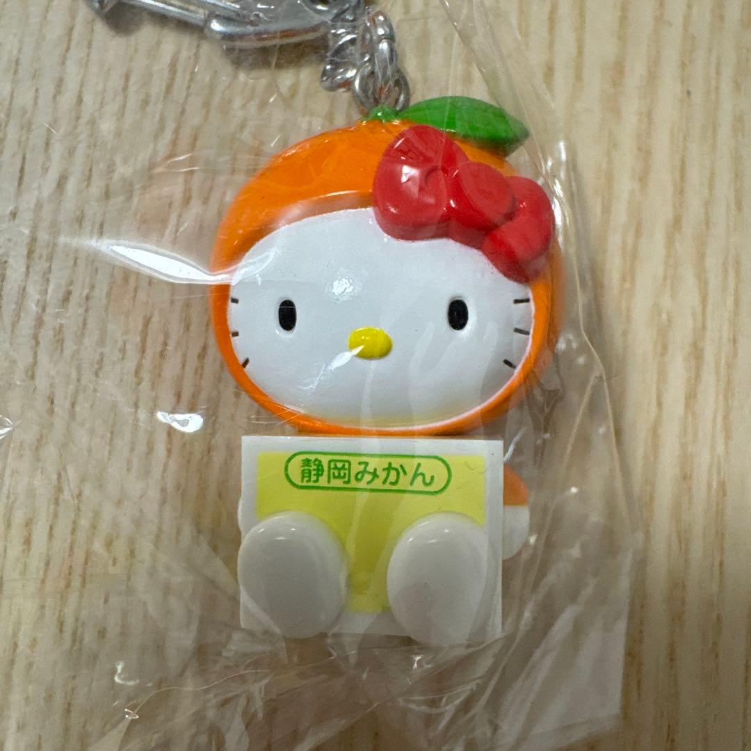 ご当地キティ　静岡限定　みかん　マスコット　キーホルダー　新品