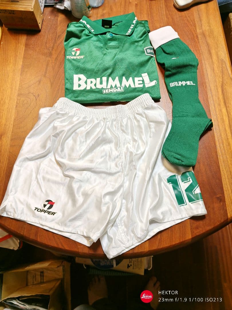 ブランメル仙台（現 ベガルタ仙台）ユニフォーム ホーム アウェイ 1996年頃