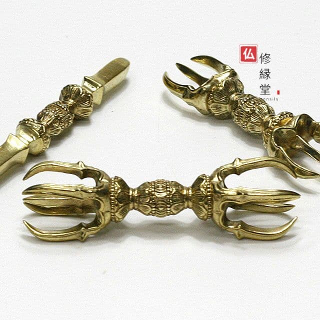 密教法具 真言宗 金剛杵セット 独鈷杵·三鈷杵·五鈷杵 法器 真鍮製