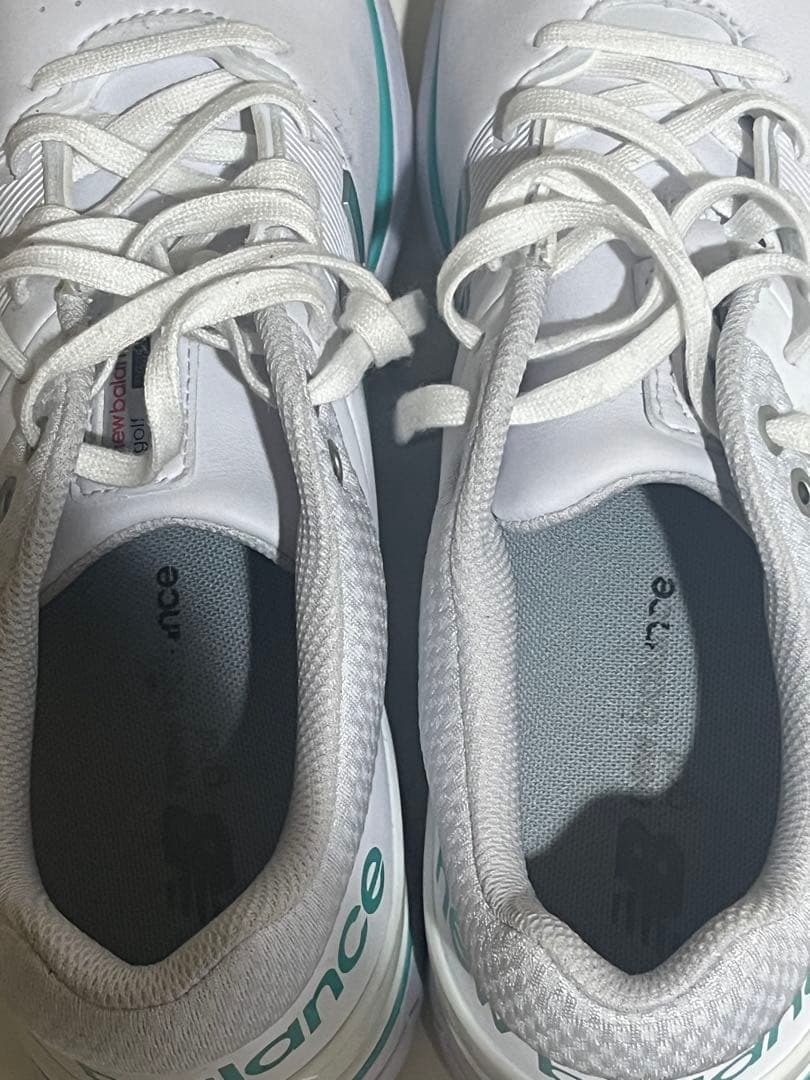 New Balance ゴルフシューズ ホワイト/ターコイズ