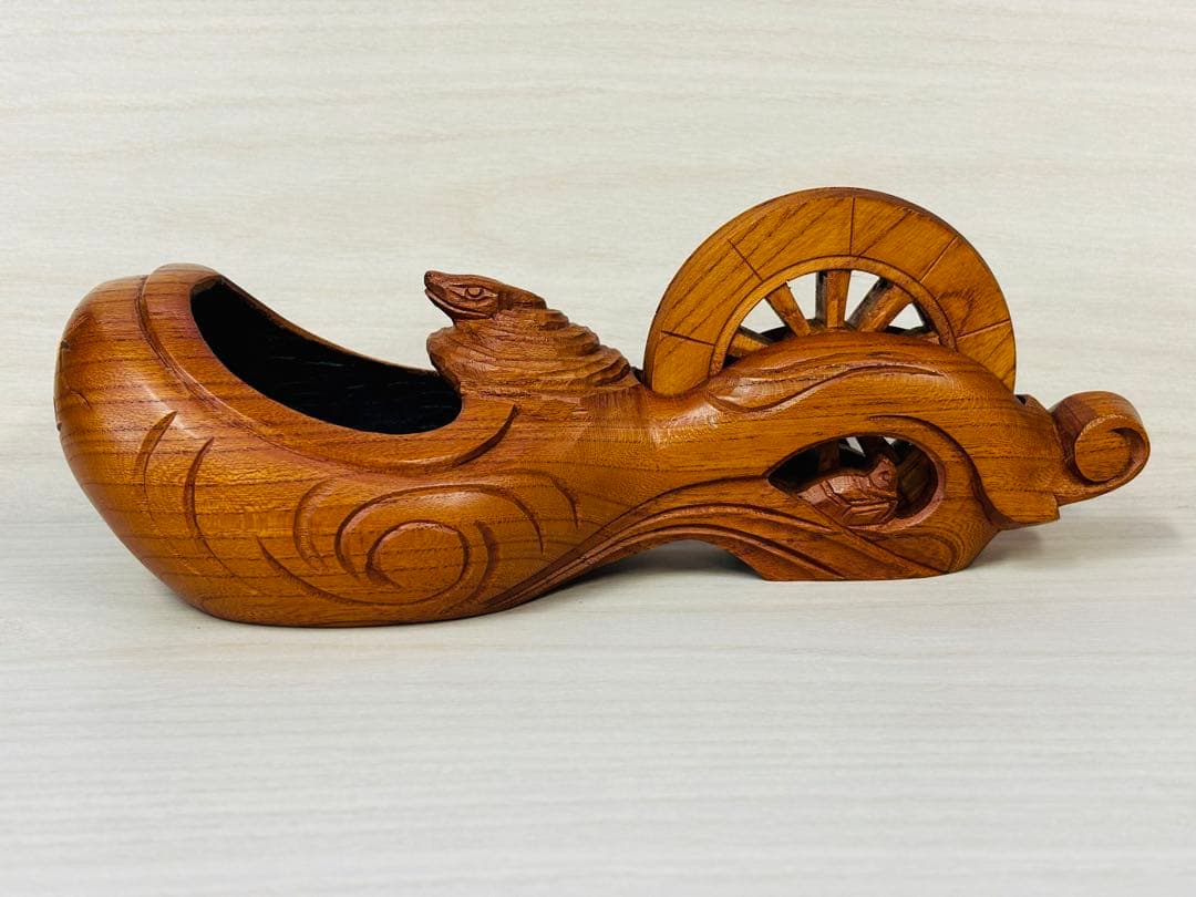 墨壺　成孝作　彫刻師　真保成孝　大工道具　墨壺　墨坪　墨つぼ　すみつぼ　蛇　ヘビ