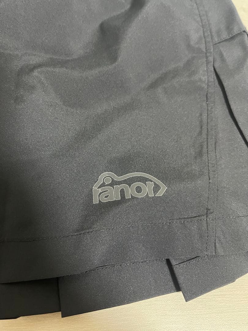 美品 ranor ラナー ランニングプリーツスカート S ブラック トレラン