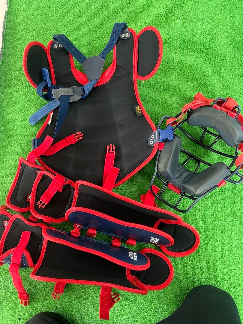 ZETT ジュニア用　キャッチャー防具　セット　小林型　少年軟式