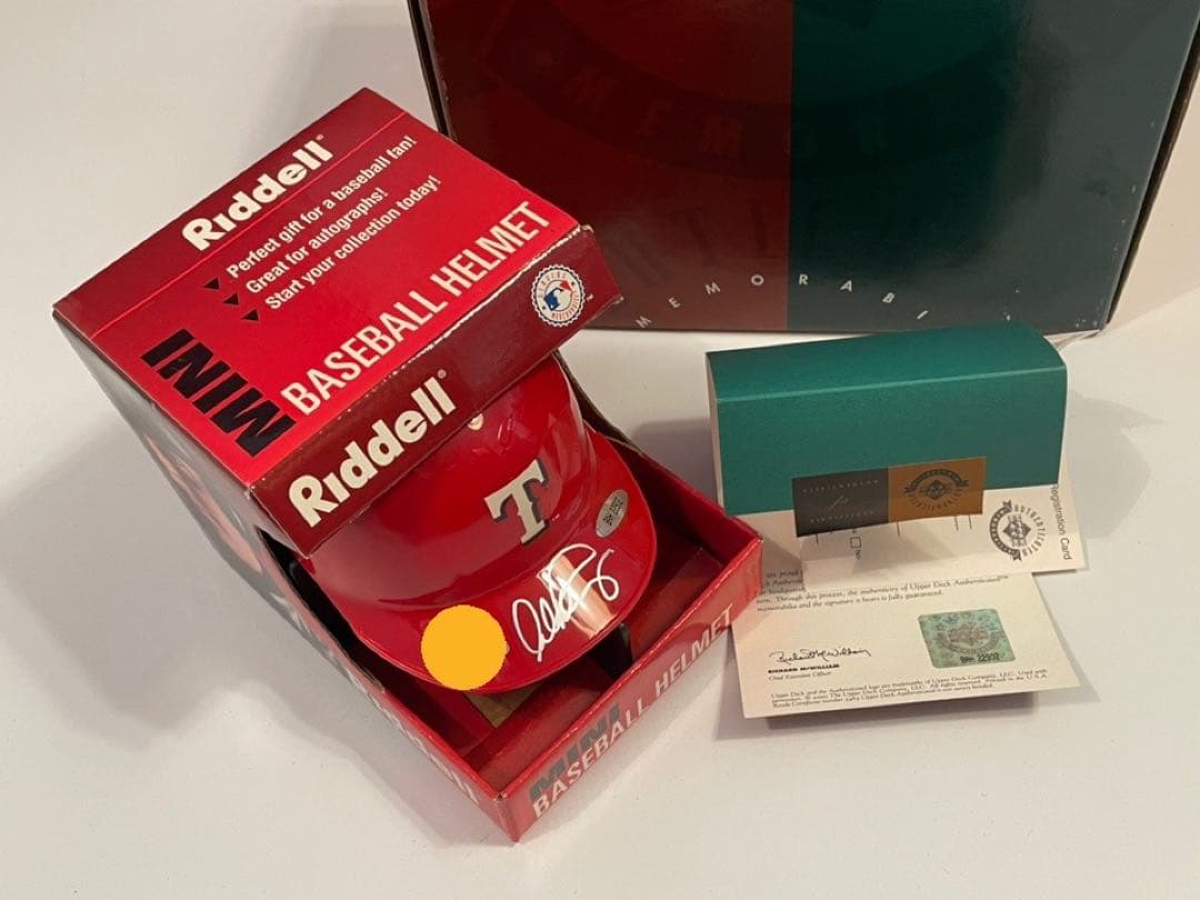 アレックス ロドリゲス 直筆サイン入りミニ・ヘルメット UDA証明書103個限定