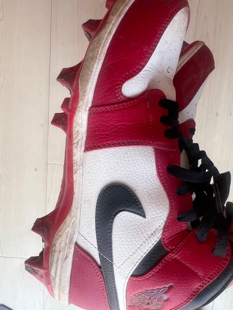 Nike,Jordan 1,赤白黒 スパイクシューズ ハイカット,CM 28.5