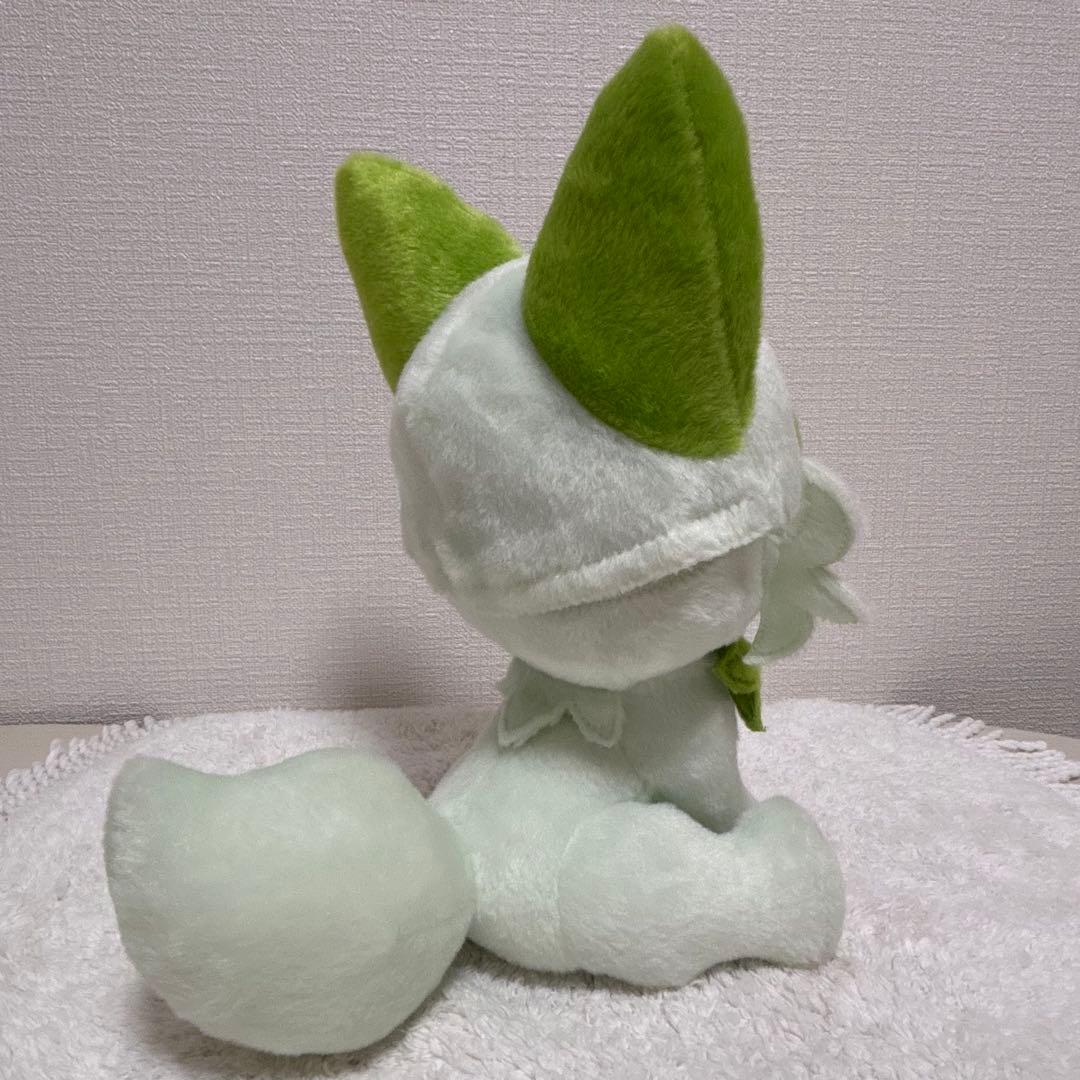 美品　ポケットモンスター なでてみつめてぱちくりニャオハ