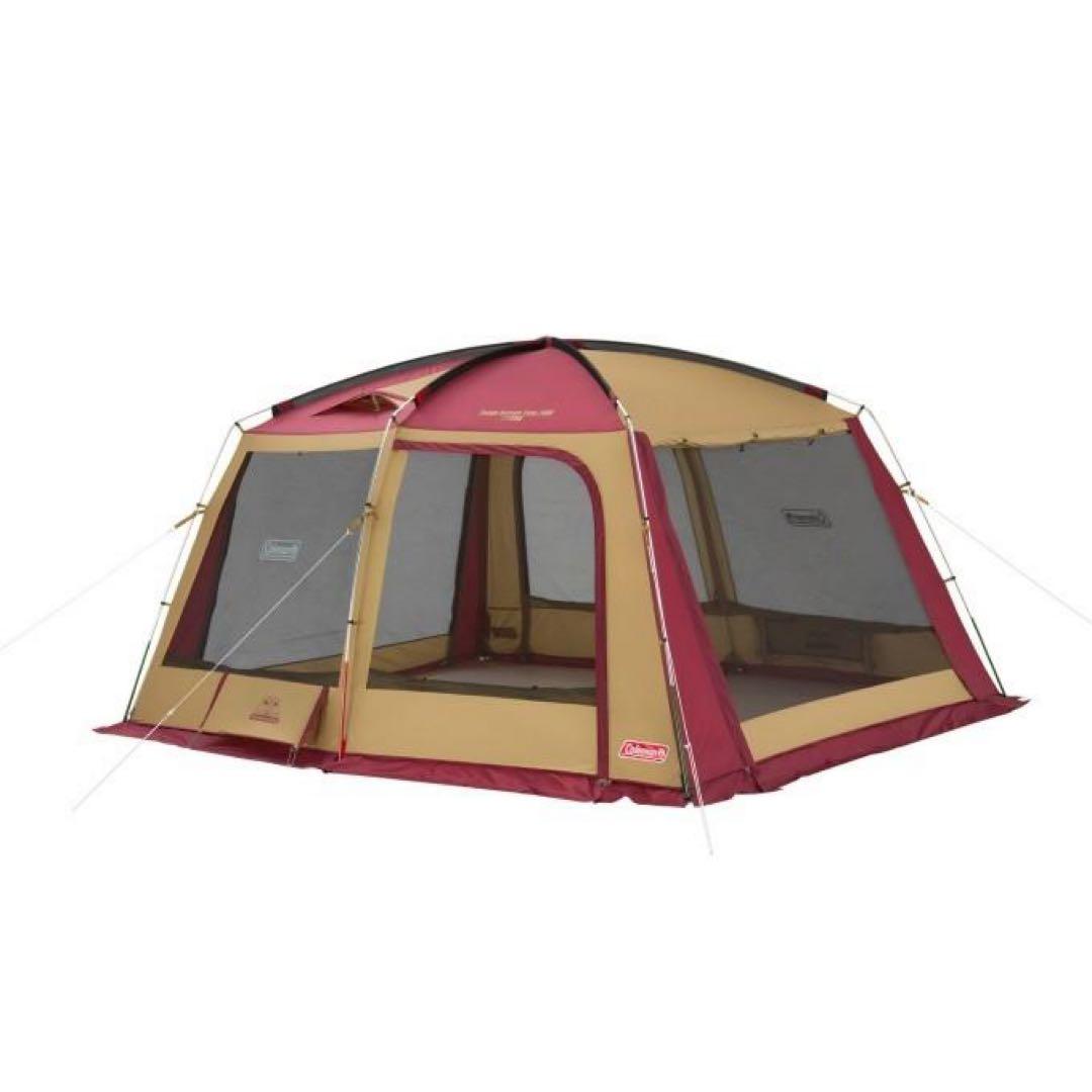 【極美品】コールマンテント タフスクリーンタープ400バーガンディ★限定カラー★