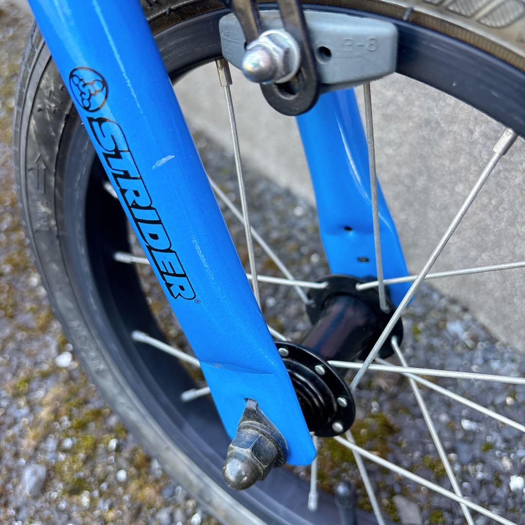 ストライダー 14x ブルー　走行少なめ　部品あり　自宅保管　自転車　人気