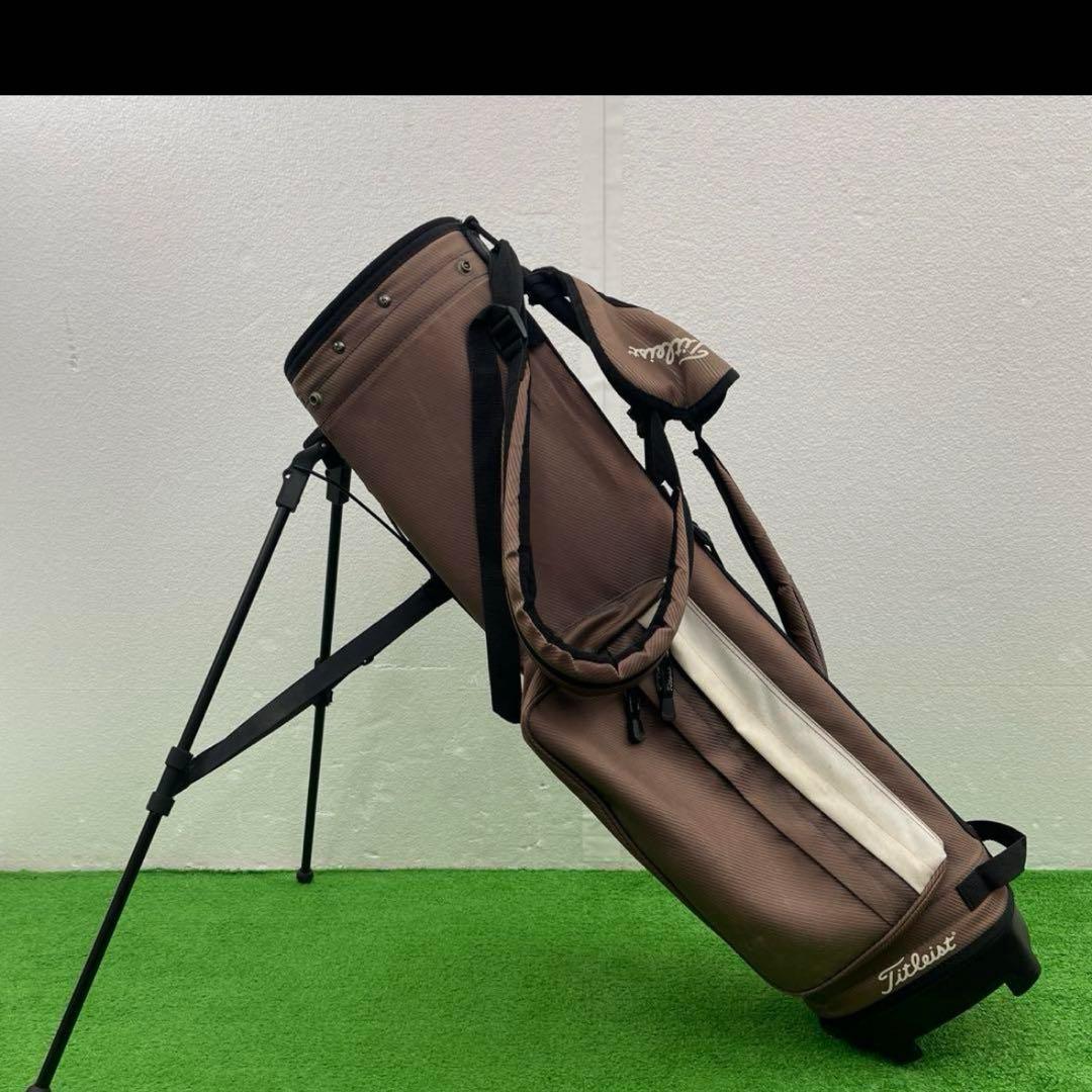 Titleist タイトリスト　ブラウン スタンドバッグ　茶　キャディバック
