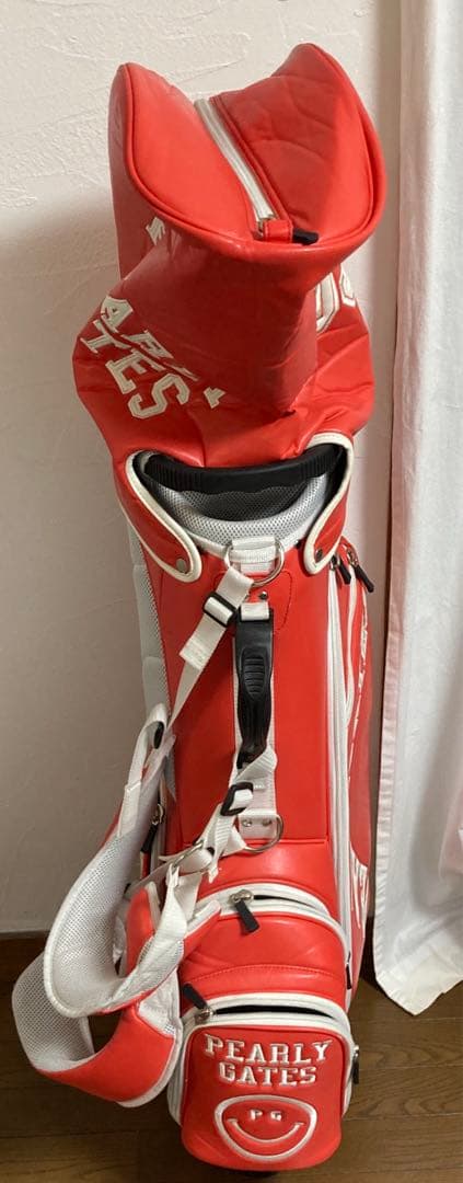 パーリーゲイツ　キャディバッグ　ゴルフ　pearly gates オレンジ　朱色