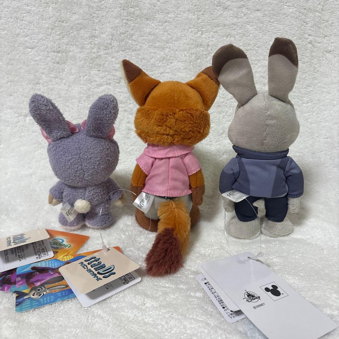ディズニースタンディーズ　ズートピア2 ジュディ ニック　フィニックぬいぐるみ
