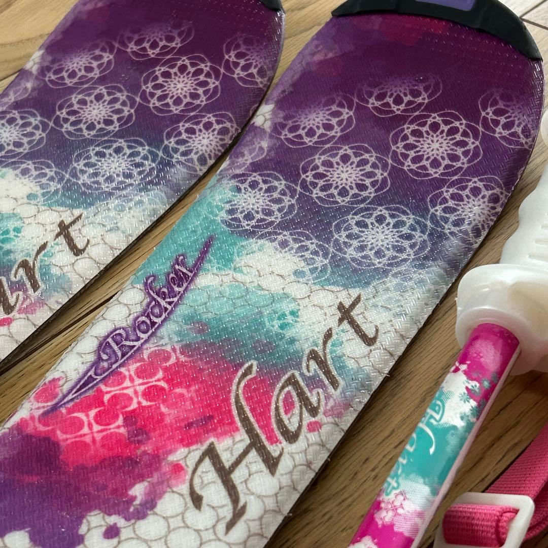 Hart女性用　スキー板145㎝　紫白　小学校高学年・中学生　ジュニアスキーにも