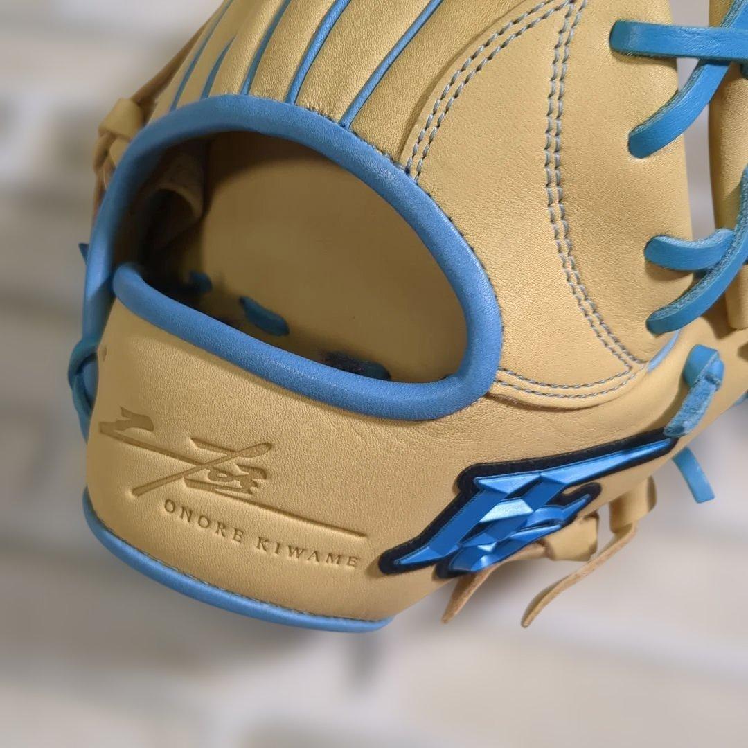 【未使用】ハイゴールド　軟式　オールラウンド用 キャメル×サックス　限定品