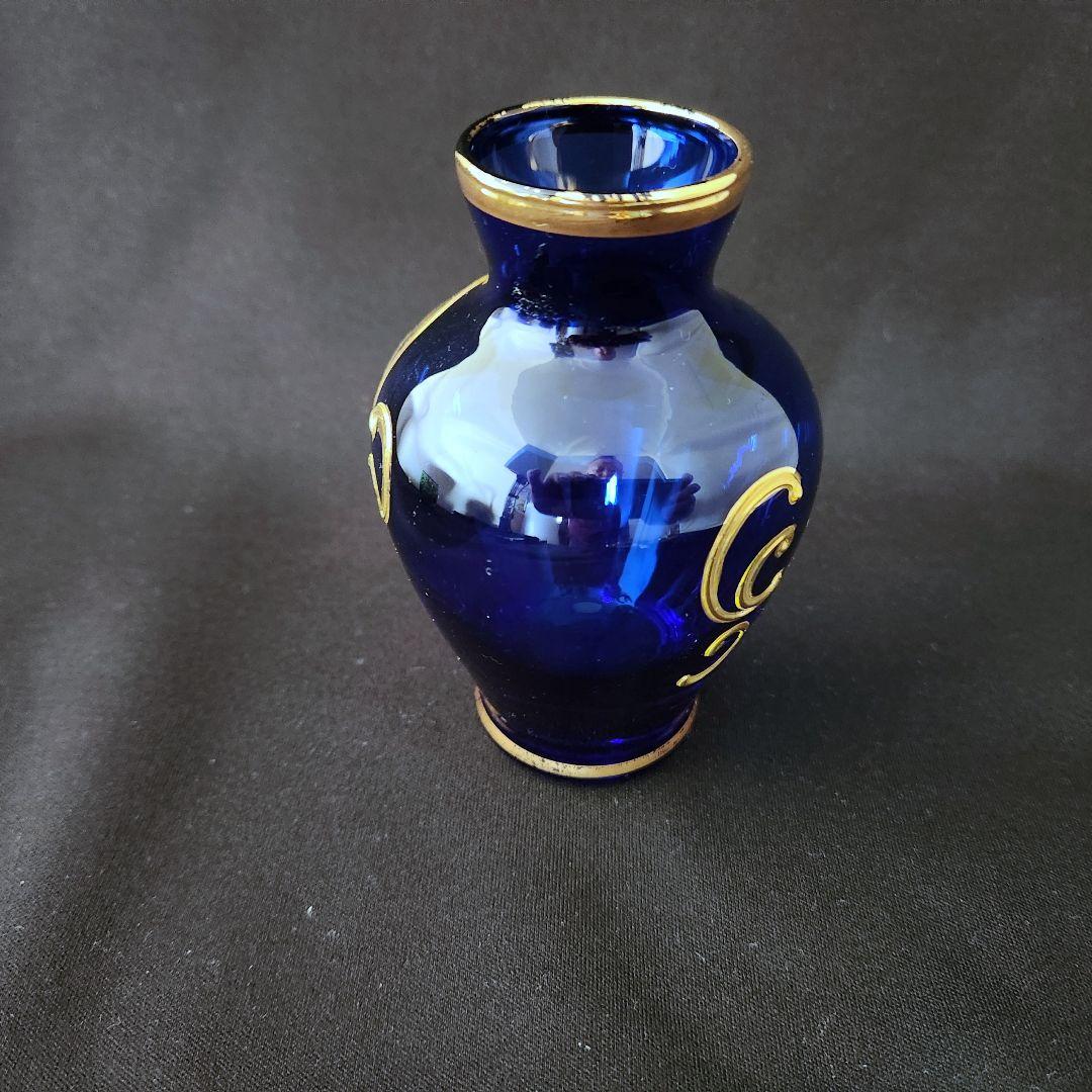 ベネチアアン ガラス 金彩 灰皿 花瓶 ショットグラス 計3点