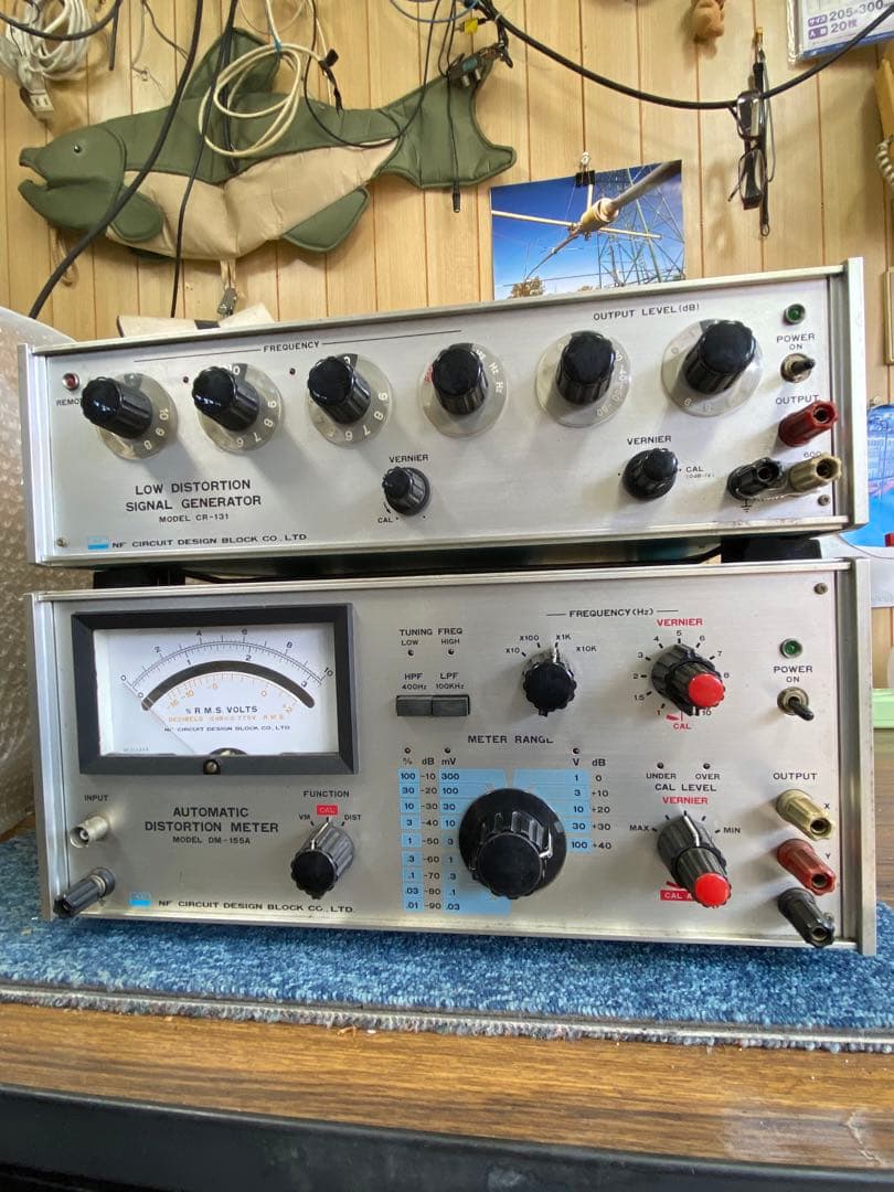 オーディオ　NF CR-131 SGとDM-155A デストーションメーター
