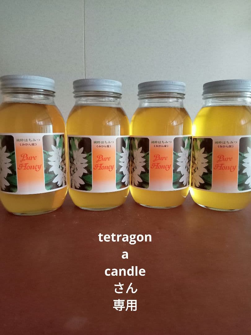 tetragonacandleさん専用国産みかん蜂蜜1200g×4