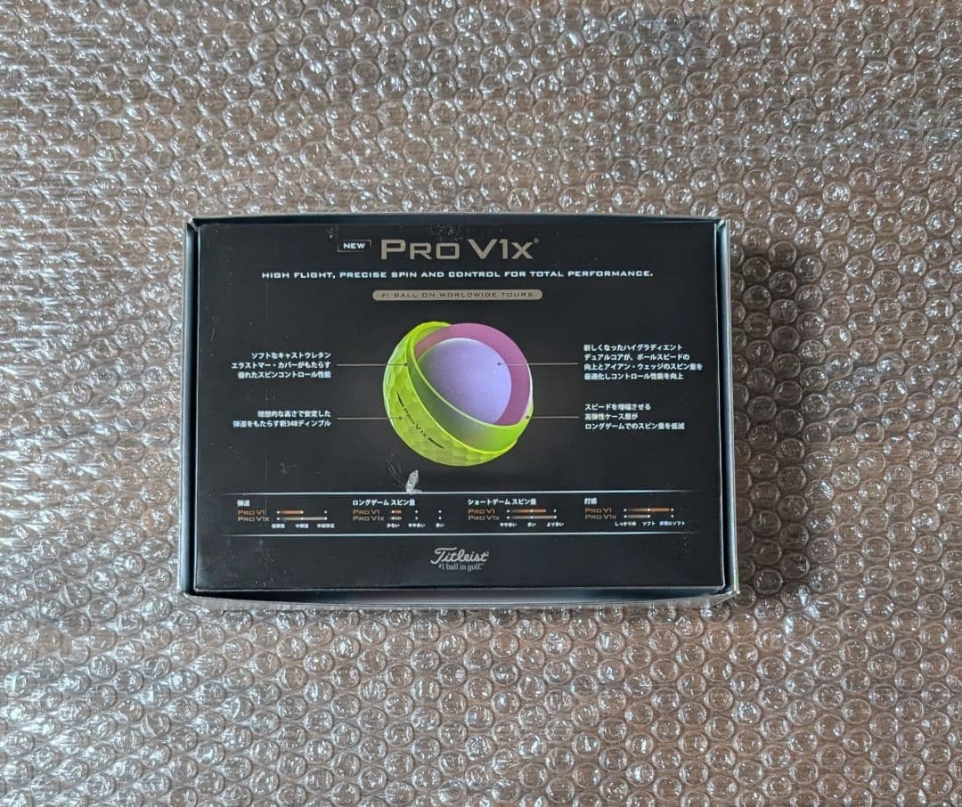 新品 タイトリスト PRO V1X イエロー 2025年モデル 2ダース