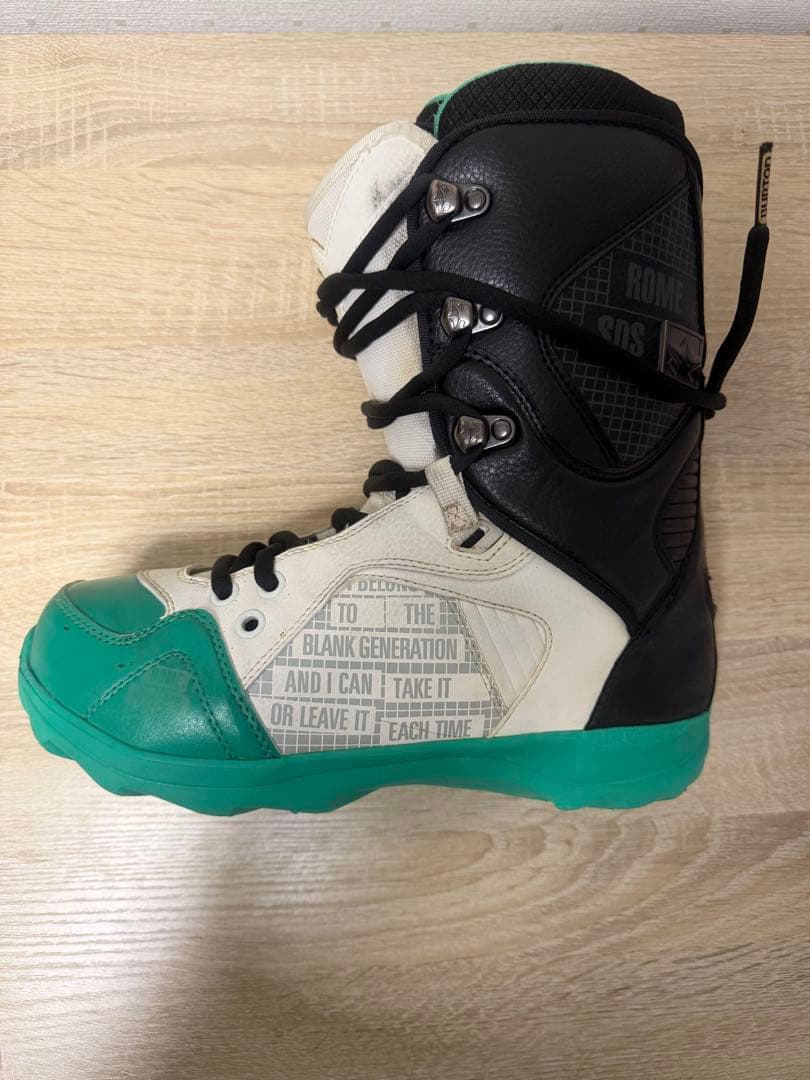 ROME SDS スノーボードブーツ 27cm ブラック 紐タイプ 中古