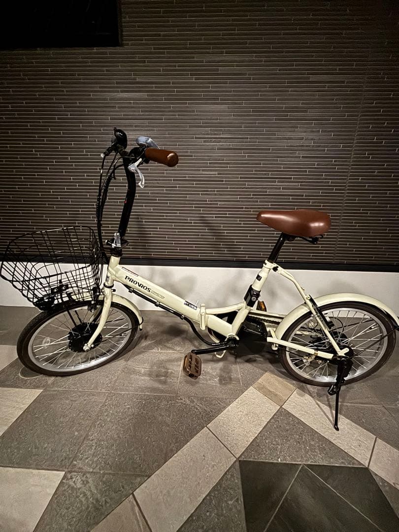 直接引き取り　PROVROS 電動アシスト折りたたみ自転車 6段変速20インチ