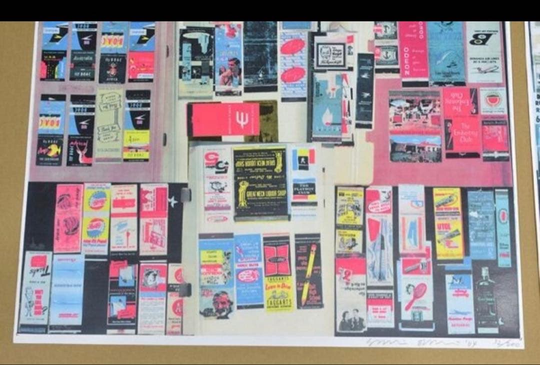 ★２枚組★サイン入★大竹伸朗★ロンドン★シルクスクリーン★2004年作UK77