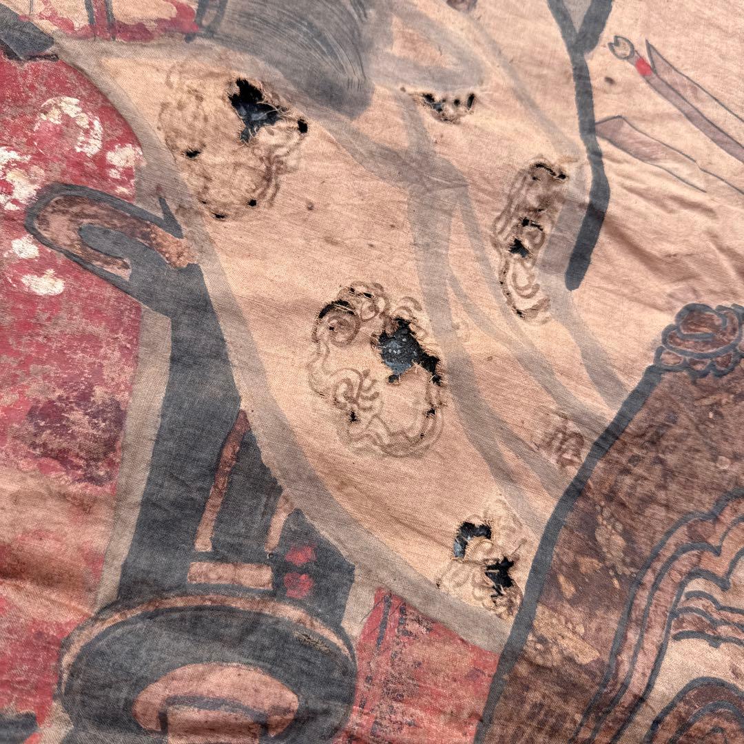 幟旗 リメイク 古布 のぼり旗 昭和レトロ 節句 木綿 手描き 絵幟 絵のぼり