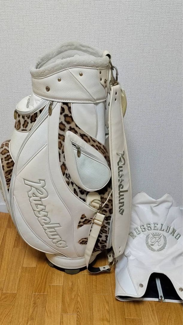 希少 ラッセルノ 限定 シャーク ヒョウ柄 ゴルフ キャディバッグ