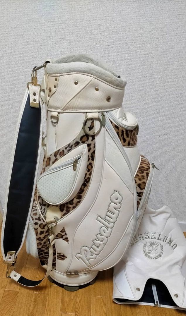 希少 ラッセルノ 限定 シャーク ヒョウ柄 ゴルフ キャディバッグ