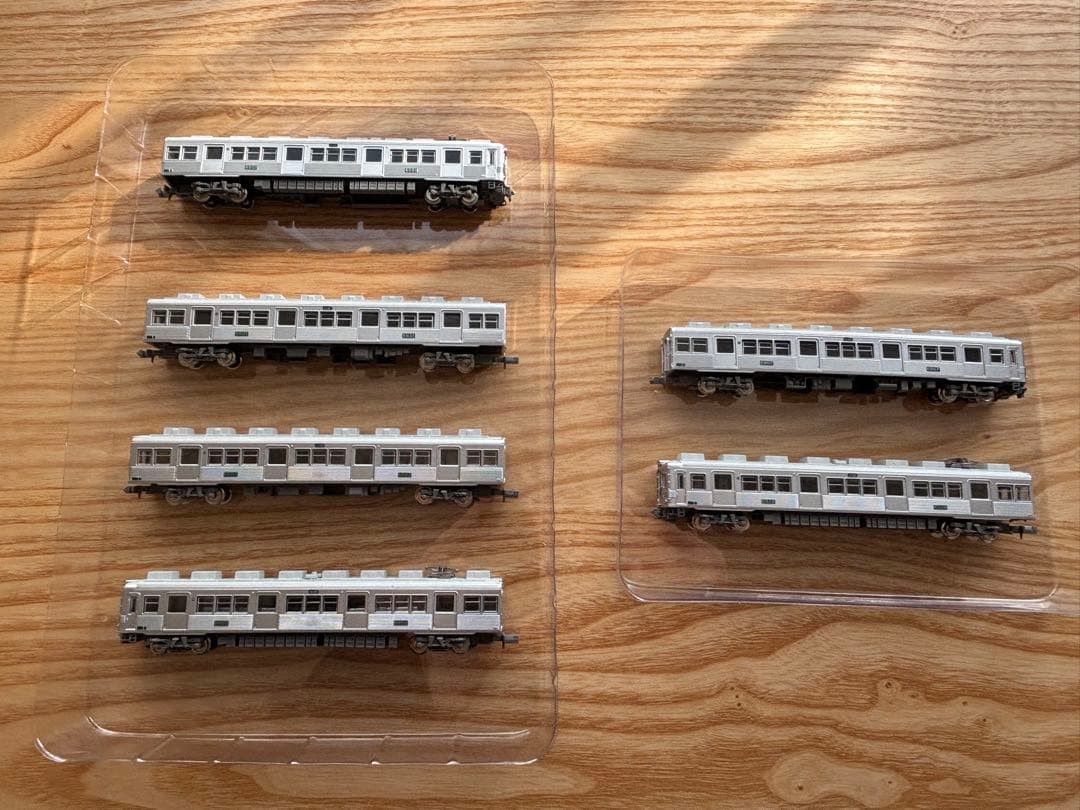 鉄コレ N化済 南海6000系(なつかしのステンレス無塗装) 4両+2両セット