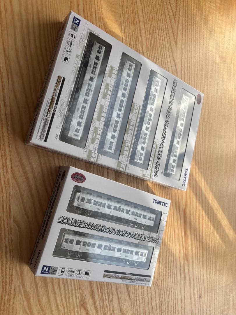 鉄コレ N化済 南海6000系(なつかしのステンレス無塗装) 4両+2両セット