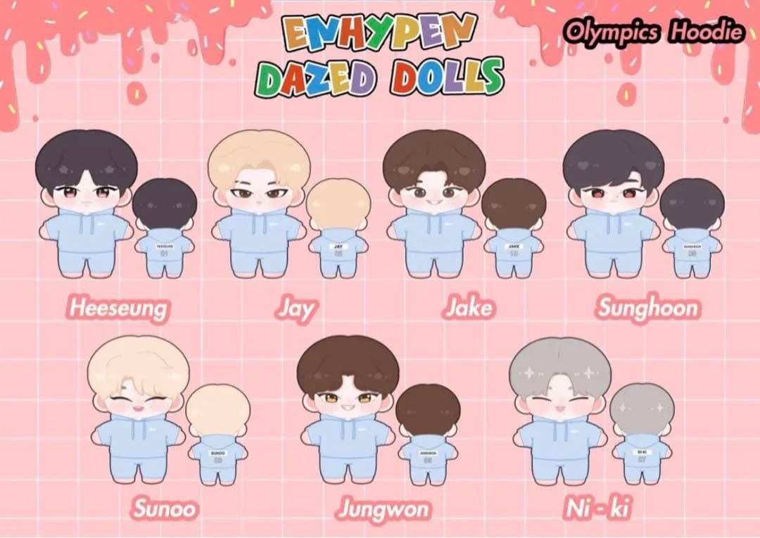 enhypen ジョンウォン ぬいぐるみ ドール 服付き 15cm