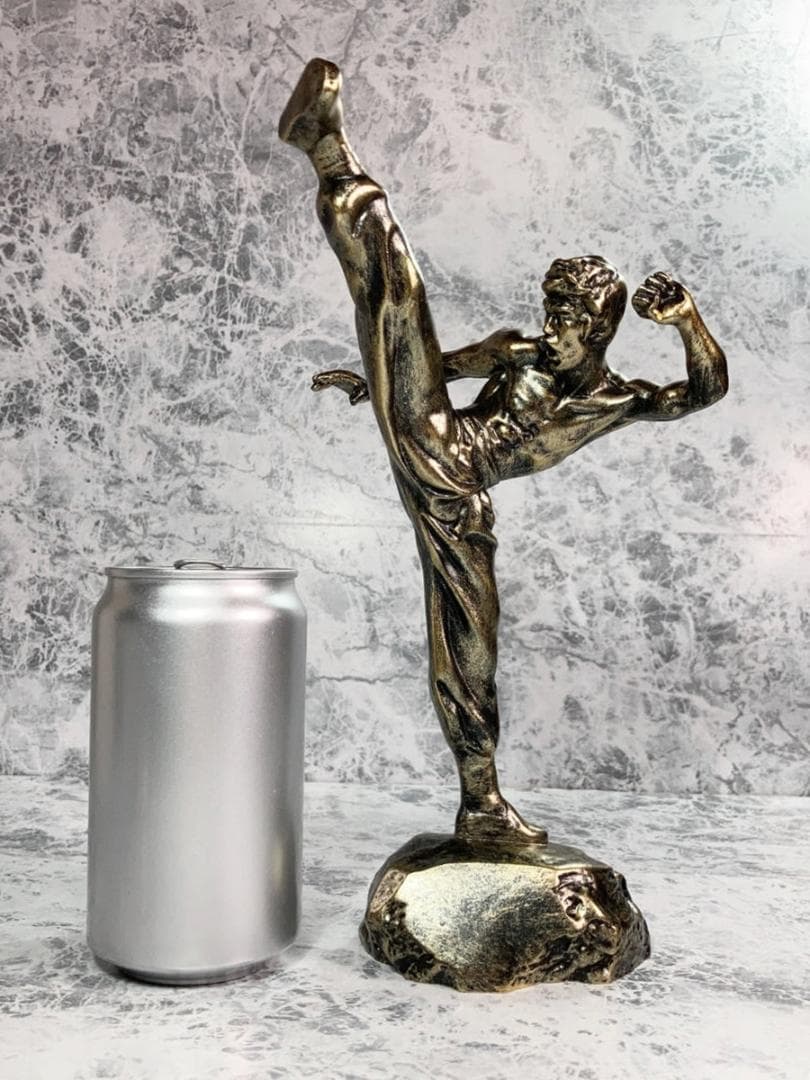 「ブルース・リー　銅像風 フィギュア　ブロンズ」jo-db