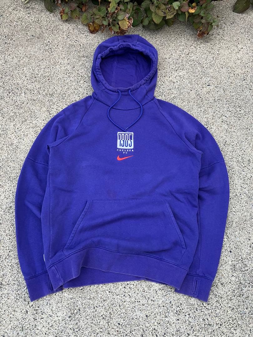 【希少】Nike×チェルシーFCスウェットパーカー/ジャージ S 古着