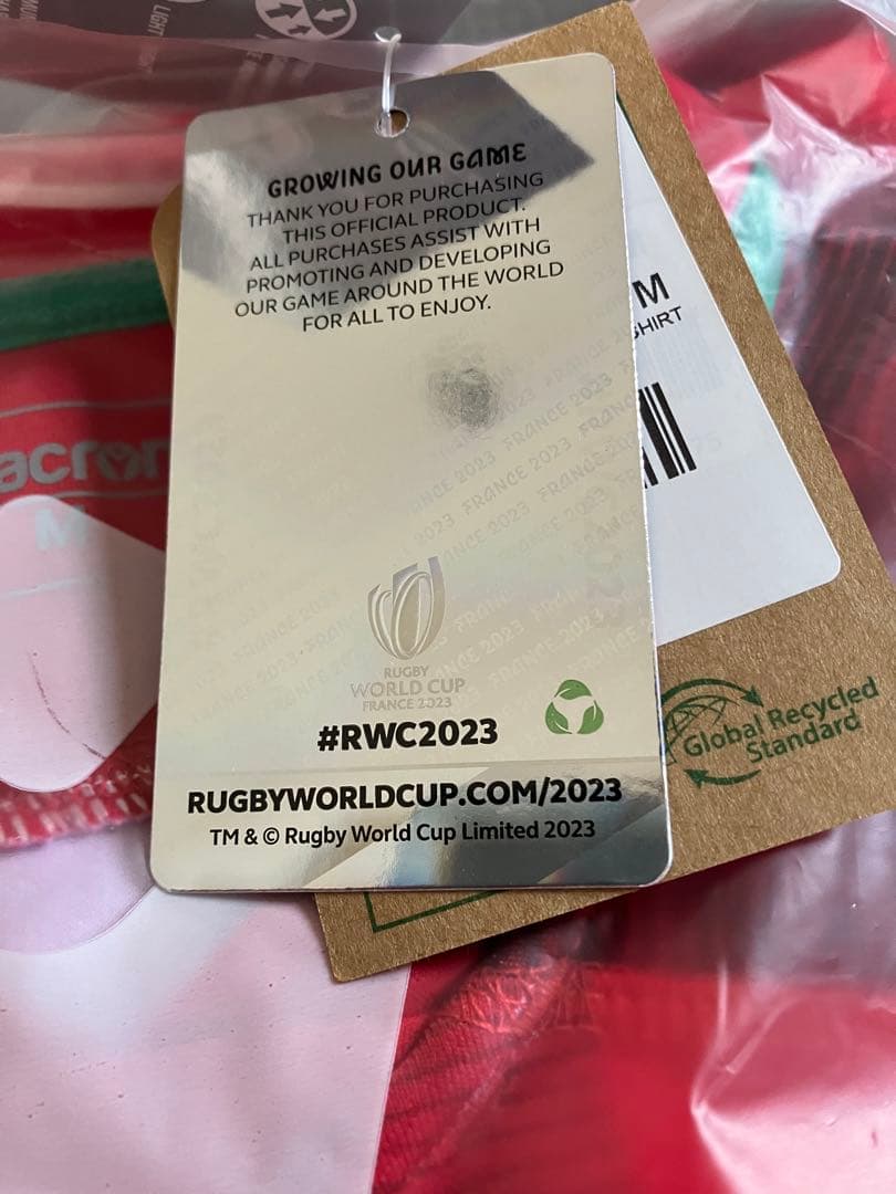 ラグビーワールドカップ2023 ポルトガル代表 公式ジャージ&ショーツ M