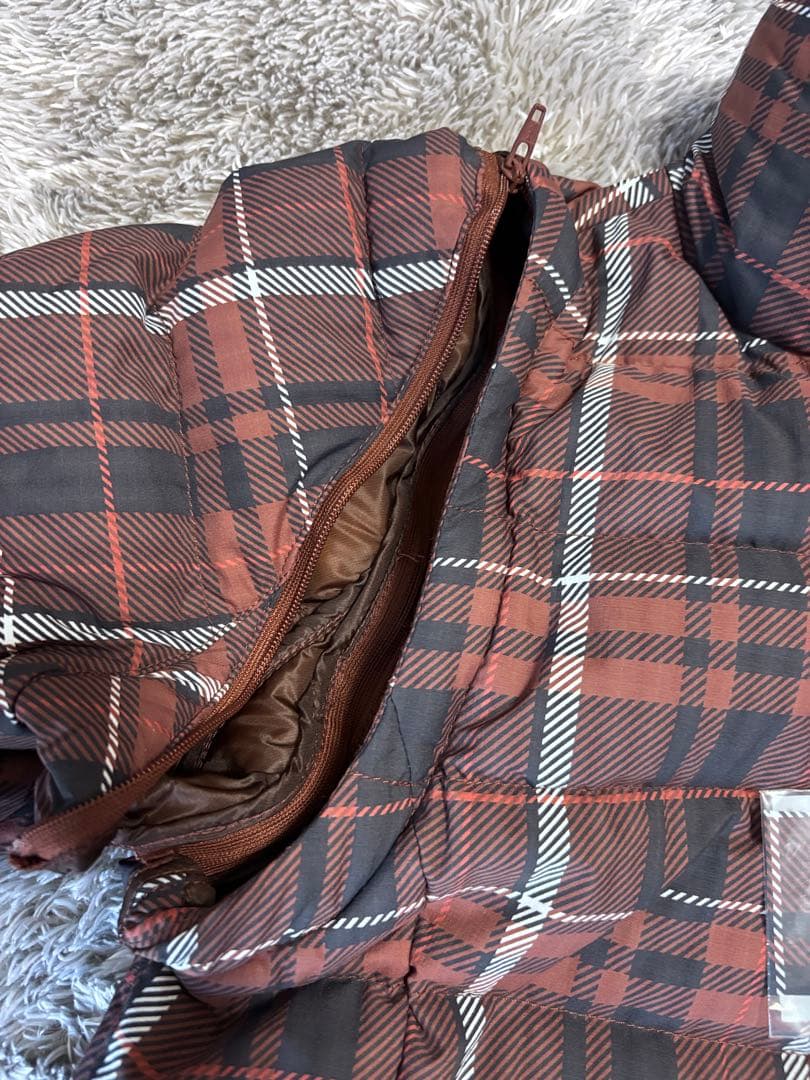 パーリーゲイツ　2WAYダウンジャケット レディース　サイズ0 チェック柄
