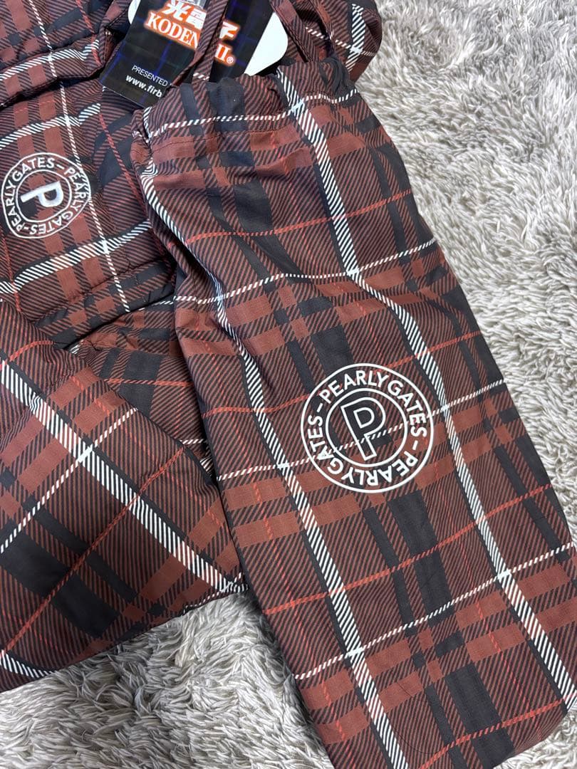 パーリーゲイツ　2WAYダウンジャケット レディース　サイズ0 チェック柄