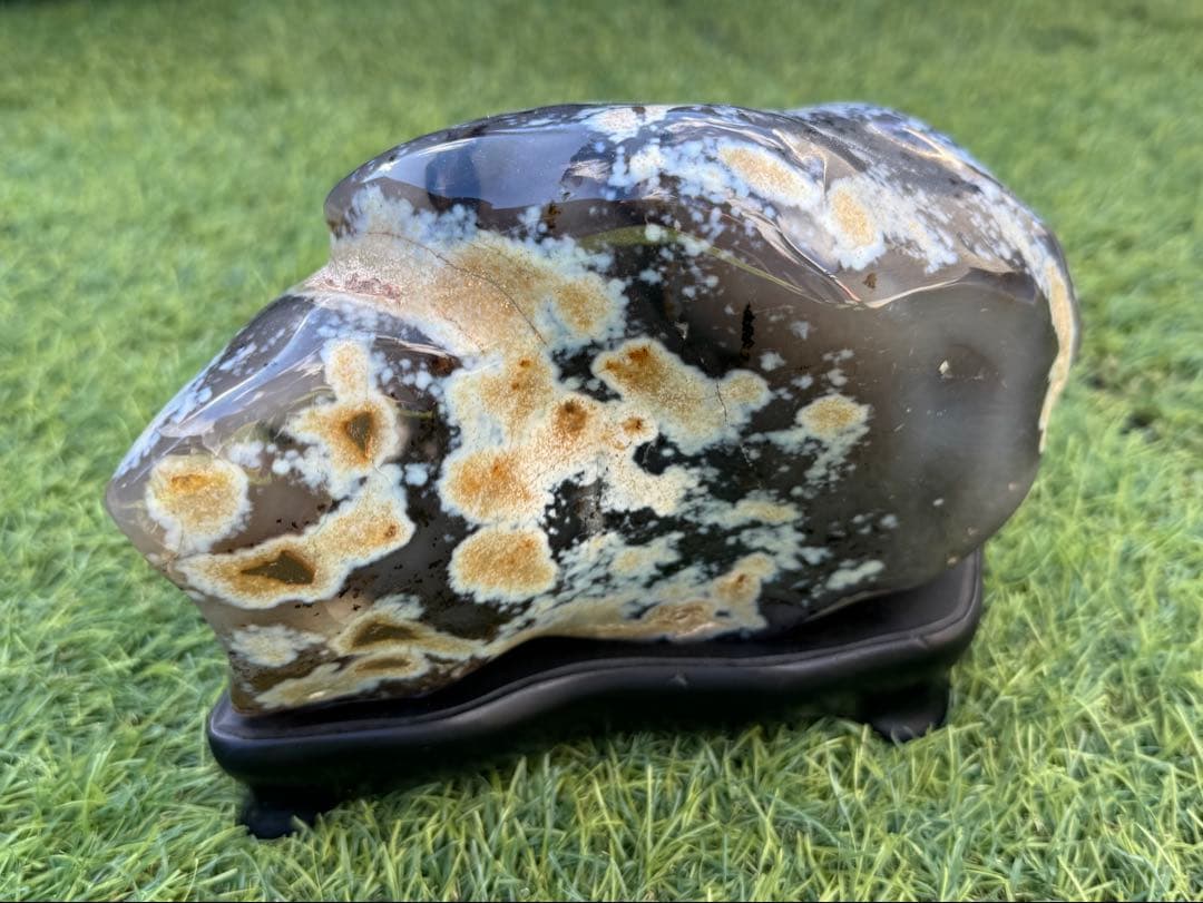 金魚 瑪瑙 メノウ 天然石 鑑賞石 アゲート 自然石 水晶 インテリア 置物