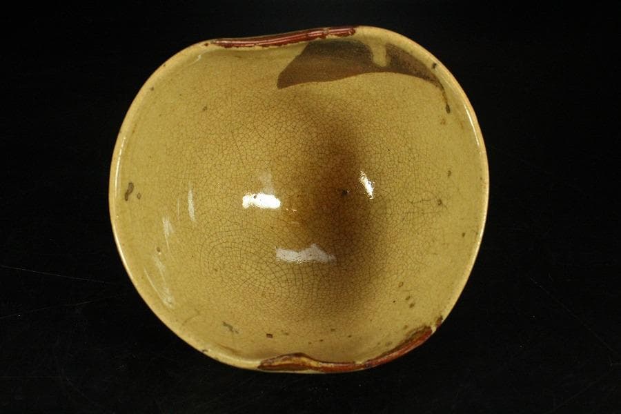 茶道具 古唐津 沓茶碗 時代箱(K-A220)