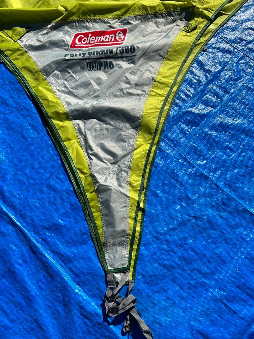 【美品】コールマン パーティーシェード300 ライムグリーン