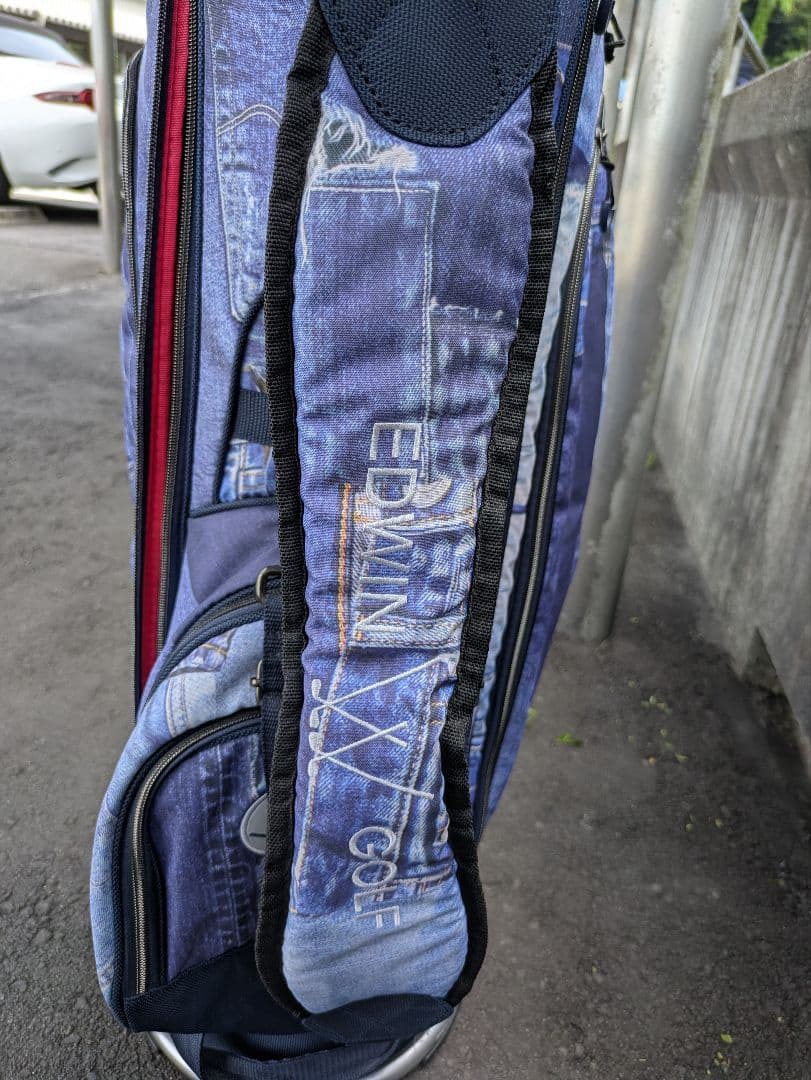 EDWIN デニム風ゴルフバッグ