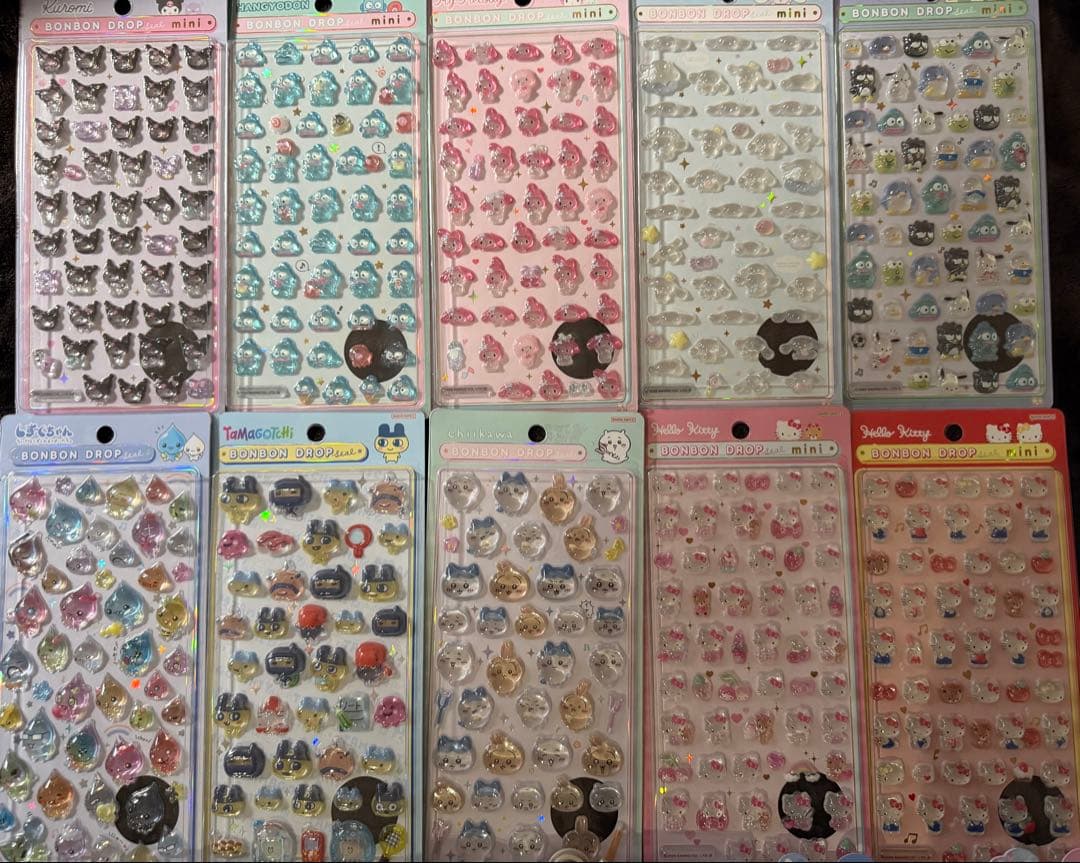 【正規品】ボンボンドロップ うるちゅるポップ コットンパフィー 16種セット