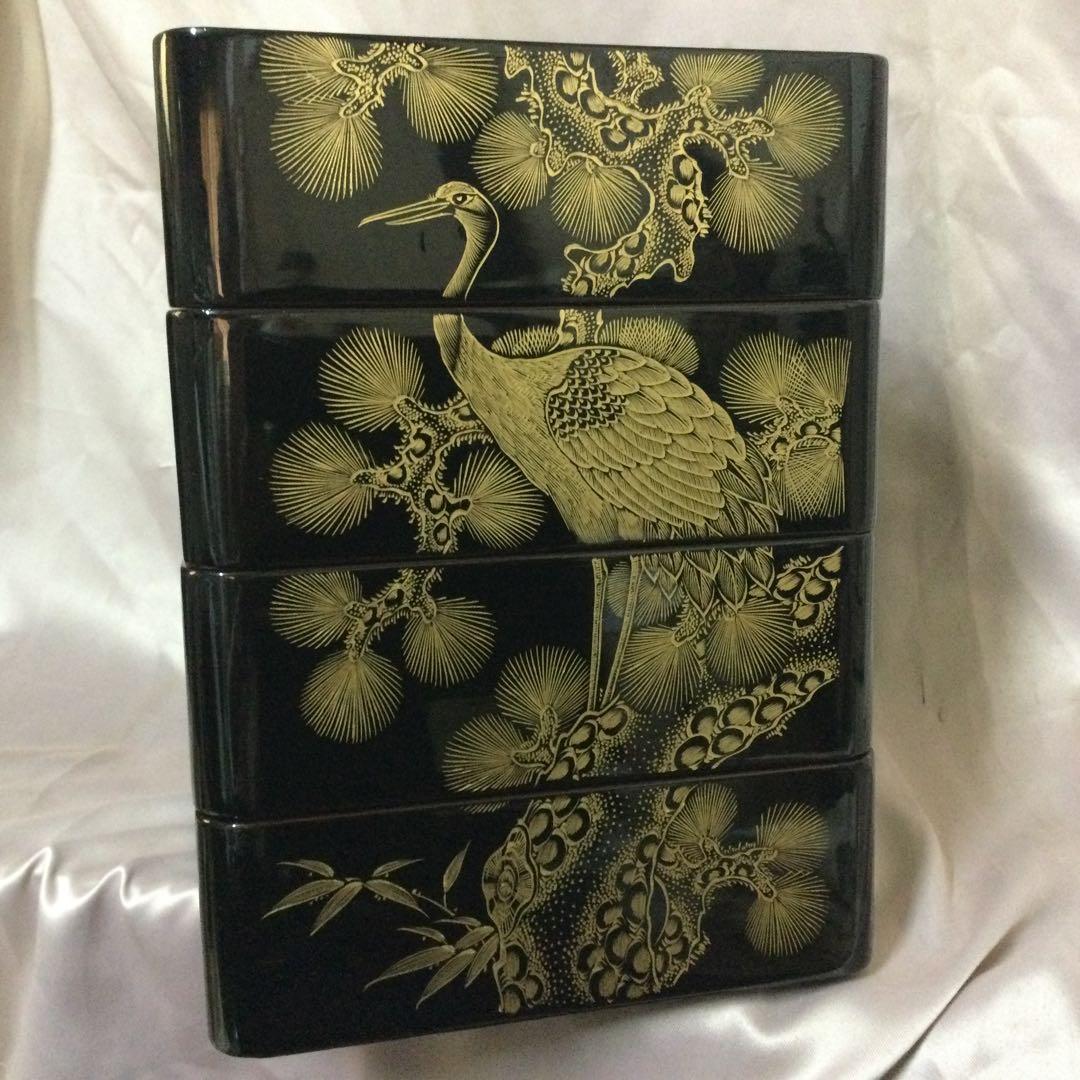 重箱本漆箱蓋2枚付きーNO511・お宝クラスの最高品物です。