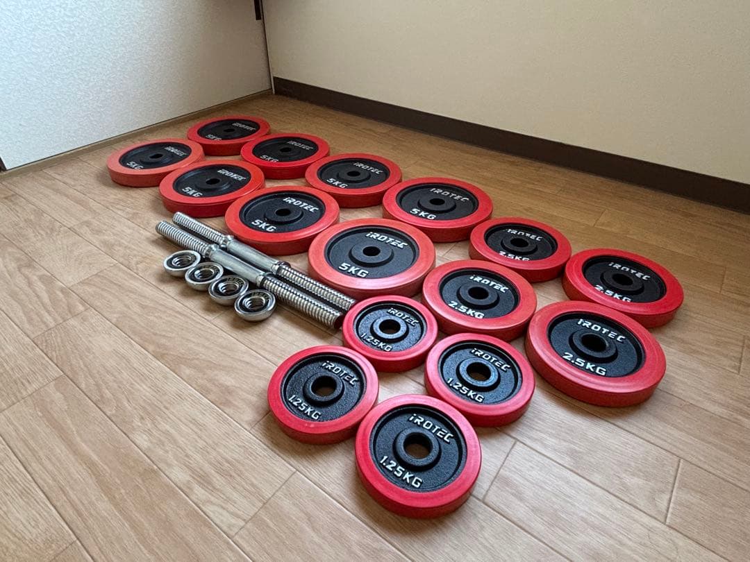 アイロテック(iROTEC)ダンベル　60KG(片手30KG×2個セット)