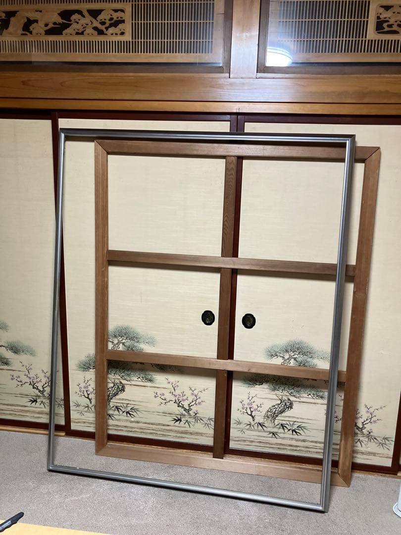 油絵、アクリル画用木枠とアルミ額2点セット100号F