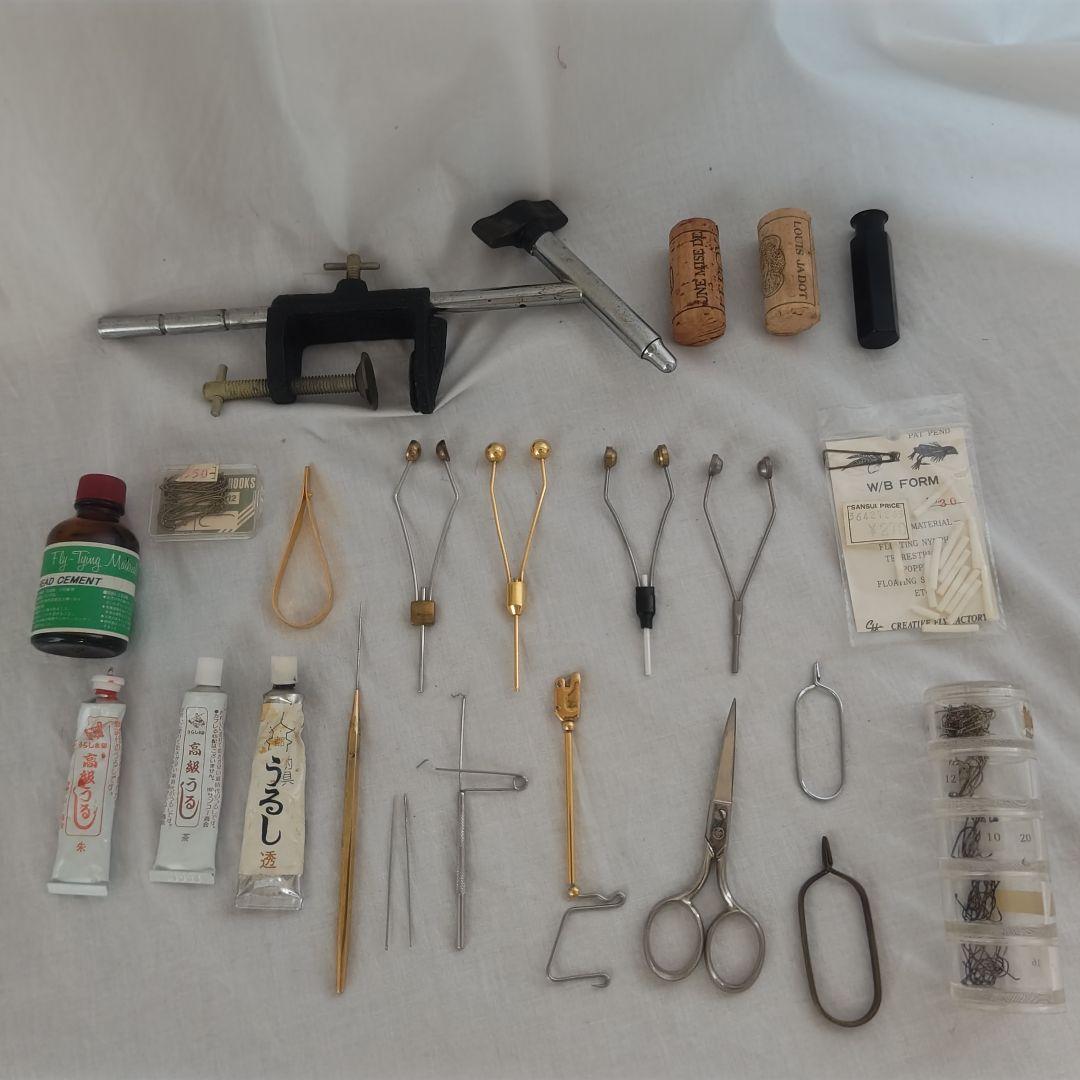 【素材多数】フライタイイングツール＆マテリアルセット