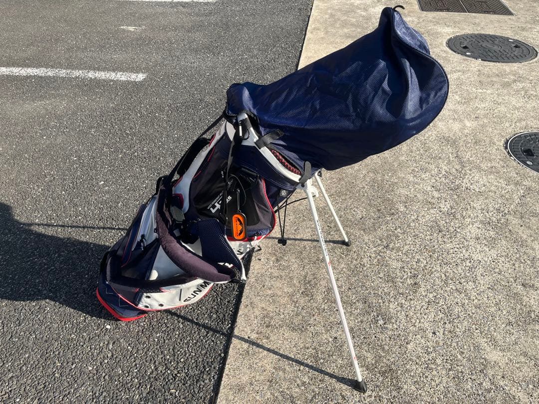 サンマウンテン ゴルフスタンドバッグ ネイビー/ホワイト/レッド