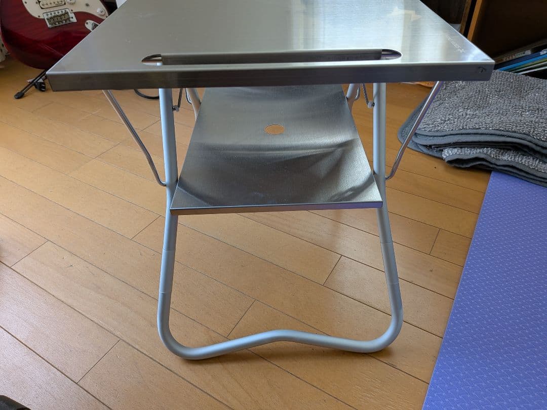 【使用頻度少】スノーピーク 焚火MYテーブル ステンレス トレー付